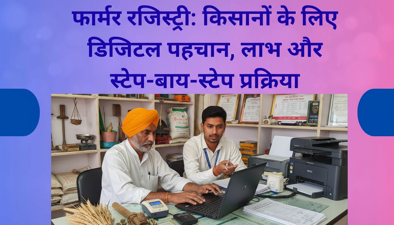 फार्मर रजिस्ट्री: किसानों के लिए डिजिटल पहचान, लाभ और स्टेप-बाय-स्टेप प्रक्रिया (Farmer Registry)